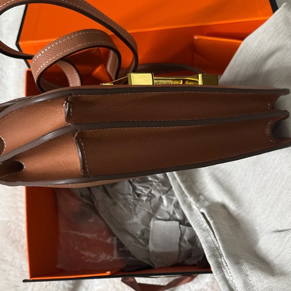 Brown Leather Men's Bag - Picture 6 of 8